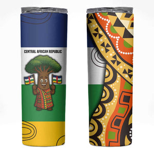 Central African Republic Skinny Tumbler Baobab and Flag - African Pride
