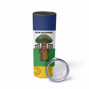 Central African Republic Skinny Tumbler Baobab and Flag - African Pride