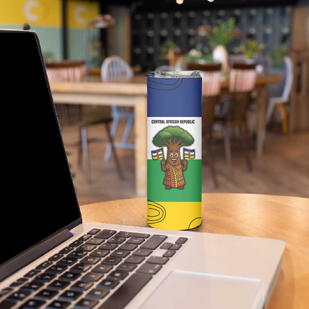 Central African Republic Skinny Tumbler Baobab and Flag - African Pride