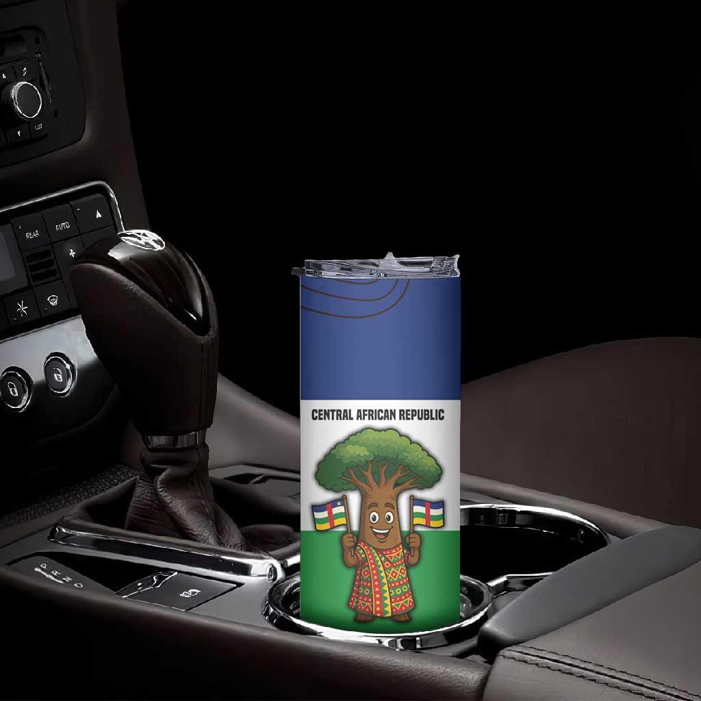 Central African Republic Skinny Tumbler Baobab and Flag - African Pride