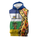 Central African Republic Sleeveless Hoodie Baobab and Flag - African Pride