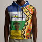 Central African Republic Sleeveless Zip Hoodie Baobab and Flag - African Pride