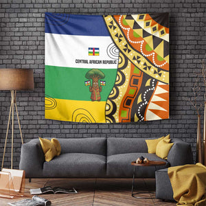 Central African Republic Tapestry Baobab and Flag - African Pride