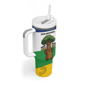 Central African Republic Tumbler With Handle Baobab and Flag - African Pride