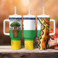 Central African Republic Tumbler With Handle Baobab and Flag - African Pride