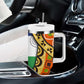 Central African Republic Tumbler With Handle Baobab and Flag - African Pride