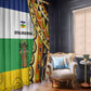 Central African Republic Window Curtain Baobab and Flag - African Pride