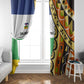 Central African Republic Window Curtain Baobab and Flag - African Pride