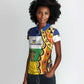 Central African Republic Women Polo Shirt Baobab and Flag - African Pride