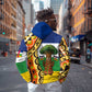 Central African Republic Zip Hoodie Baobab and Flag - African Pride