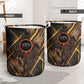 Aten Laundry Basket Ancient Egyptian Cracked Stone Hieroglyph, Solar Eclipse Emblem, and Radiant Sunburst - African Pride