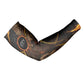 Aten Arm Sleeves Ancient Egyptian Cracked Stone Hieroglyph, Solar Eclipse Emblem, and Radiant Sunburst - African Pride