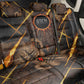 Aten Back Car Seat Cover Ancient Egyptian Cracked Stone Hieroglyph, Solar Eclipse Emblem, and Radiant Sunburst - African Pride