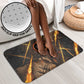 Aten Bathroom Set Ancient Egyptian Cracked Stone Hieroglyph, Solar Eclipse Emblem, and Radiant Sunburst - African Pride