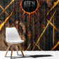 Aten Window Curtain Ancient Egyptian Cracked Stone Hieroglyph, Solar Eclipse Emblem, and Radiant Sunburst - African Pride