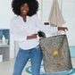 Aten Ancient Egyptian Laundry Basket with Gray Astronomical Chart, Radiant Sun Disc Emblem, and Ankh - African Pride