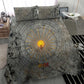 Aten Ancient Egyptian Bedding Set with Gray Astronomical Chart, Radiant Sun Disc Emblem, and Ankh - African Pride