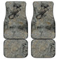 Aten Ancient Egyptian Car Mats with Gray Astronomical Chart, Radiant Sun Disc Emblem, and Ankh - African Pride