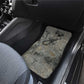 Aten Ancient Egyptian Car Mats with Gray Astronomical Chart, Radiant Sun Disc Emblem, and Ankh - African Pride