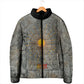 Aten Ancient Egyptian Padded Jacket with Gray Astronomical Chart, Radiant Sun Disc Emblem, and Ankh - African Pride
