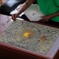 Aten Ancient Egyptian Puzzle with Gray Astronomical Chart, Radiant Sun Disc Emblem, and Ankh - African Pride