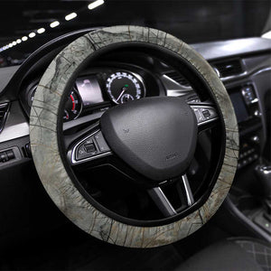 Aten Ancient Egyptian Steering Wheel Cover with Gray Astronomical Chart, Radiant Sun Disc Emblem, and Ankh - African Pride