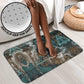 Atum Bathroom Set Ancient Egyptian Teal Marble Smoke, Solar Barque Crown, Creator Deity Statue - African Pride