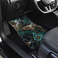 Atum Car Mats Ancient Egyptian Teal Marble Smoke, Solar Barque Crown, Creator Deity Statue - African Pride