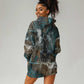 Atum Hoodie Dress Ancient Egyptian Teal Marble Smoke, Solar Barque Crown, Creator Deity Statue - African Pride