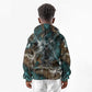 Atum Kid Hoodie Ancient Egyptian Teal Marble Smoke, Solar Barque Crown, Creator Deity Statue - African Pride