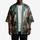 Atum Kimono Ancient Egyptian Teal Marble Smoke, Solar Barque Crown, Creator Deity Statue - African Pride