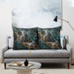 Atum Pillow Cover Ancient Egyptian Teal Marble Smoke, Solar Barque Crown, Creator Deity Statue - African Pride