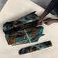 Atum Umbrella Ancient Egyptian Teal Marble Smoke, Solar Barque Crown, Creator Deity Statue - African Pride