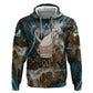 Atum Zip Hoodie Ancient Egyptian Teal Marble Smoke, Solar Barque Crown, Creator Deity Statue - African Pride
