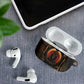 Atum Ancient Egyptian AirPods Case with Dark Hieroglyph Grid, Ouroboros Serpent Ring and The Final Serpent - African Pride