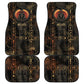 Atum Ancient Egyptian Car Mats with Dark Hieroglyph Grid, Ouroboros Serpent Ring and The Final Serpent - African Pride