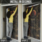 Atum Ancient Egyptian Door Cover with Dark Hieroglyph Grid, Ouroboros Serpent Ring and The Final Serpent - African Pride