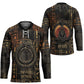 Atum Ancient Egyptian Hockey Jersey with Dark Hieroglyph Grid, Ouroboros Serpent Ring and The Final Serpent - African Pride