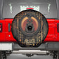 Atum Ancient Egyptian Spare Tire Cover with Dark Hieroglyph Grid, Ouroboros Serpent Ring and The Final Serpent - African Pride