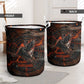 Bennu Laundry Basket Ancient Egyptian Lava Crack Texture, Phoenix Firebird and Reborn from Chaos - African Pride