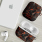 Bennu AirPods Case Ancient Egyptian Lava Crack Texture, Phoenix Firebird and Reborn from Chaos - African Pride