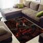 Bennu Area Rug Ancient Egyptian Lava Crack Texture, Phoenix Firebird and Reborn from Chaos - African Pride