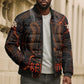 Bennu Bomber Puffer Jacket Ancient Egyptian Lava Crack Texture, Phoenix Firebird and Reborn from Chaos - African Pride