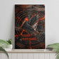 Bennu Canvas Wall Art Ancient Egyptian Lava Crack Texture, Phoenix Firebird and Reborn from Chaos - African Pride