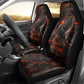 Bennu Car Seat Cover Ancient Egyptian Lava Crack Texture, Phoenix Firebird and Reborn from Chaos - African Pride