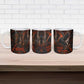 Bennu Ceramic Mug Ancient Egyptian Lava Crack Texture, Phoenix Firebird and Reborn from Chaos - African Pride