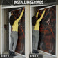 Bennu Door Cover Ancient Egyptian Lava Crack Texture, Phoenix Firebird and Reborn from Chaos - African Pride