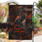 Bennu Garden Flag Ancient Egyptian Lava Crack Texture, Phoenix Firebird and Reborn from Chaos - African Pride