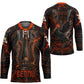 Bennu Hockey Jersey Ancient Egyptian Lava Crack Texture, Phoenix Firebird and Reborn from Chaos - African Pride