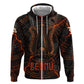 Bennu Hoodie Ancient Egyptian Lava Crack Texture, Phoenix Firebird and Reborn from Chaos - African Pride